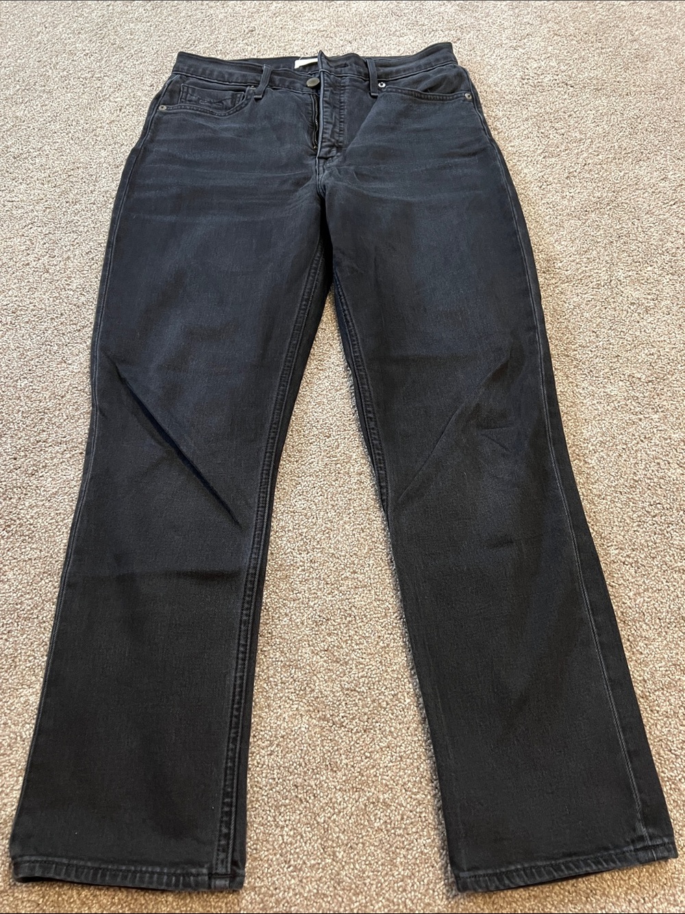 Revtown High Waisted Straight Crop Jeans